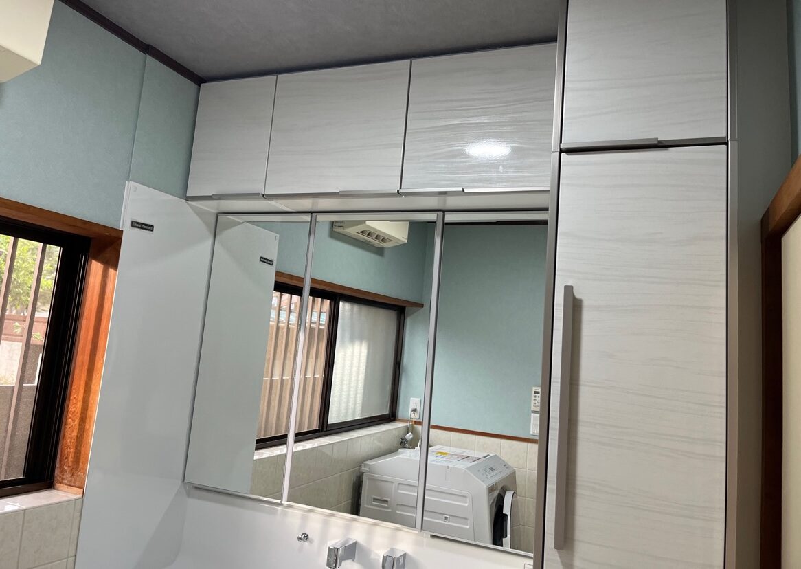 毎日の身支度をもっと快適に！洗面台リフォーム（豊川市N様邸）